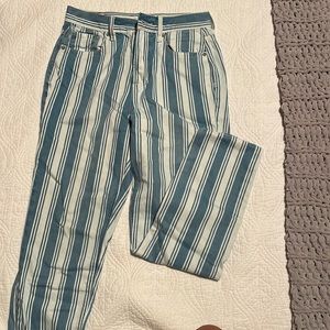 American eagle stripped mom jeans
